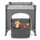 Gulz Raftel Oyun Parkı Bebek Beşik 70x120 Cm + Visco Yatak Dark Grey