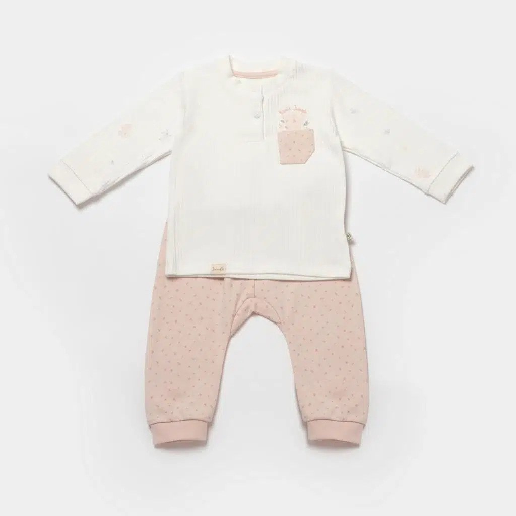 Biorganic 59776 Koala Jungle Sweatshirt And Trousers - Pink